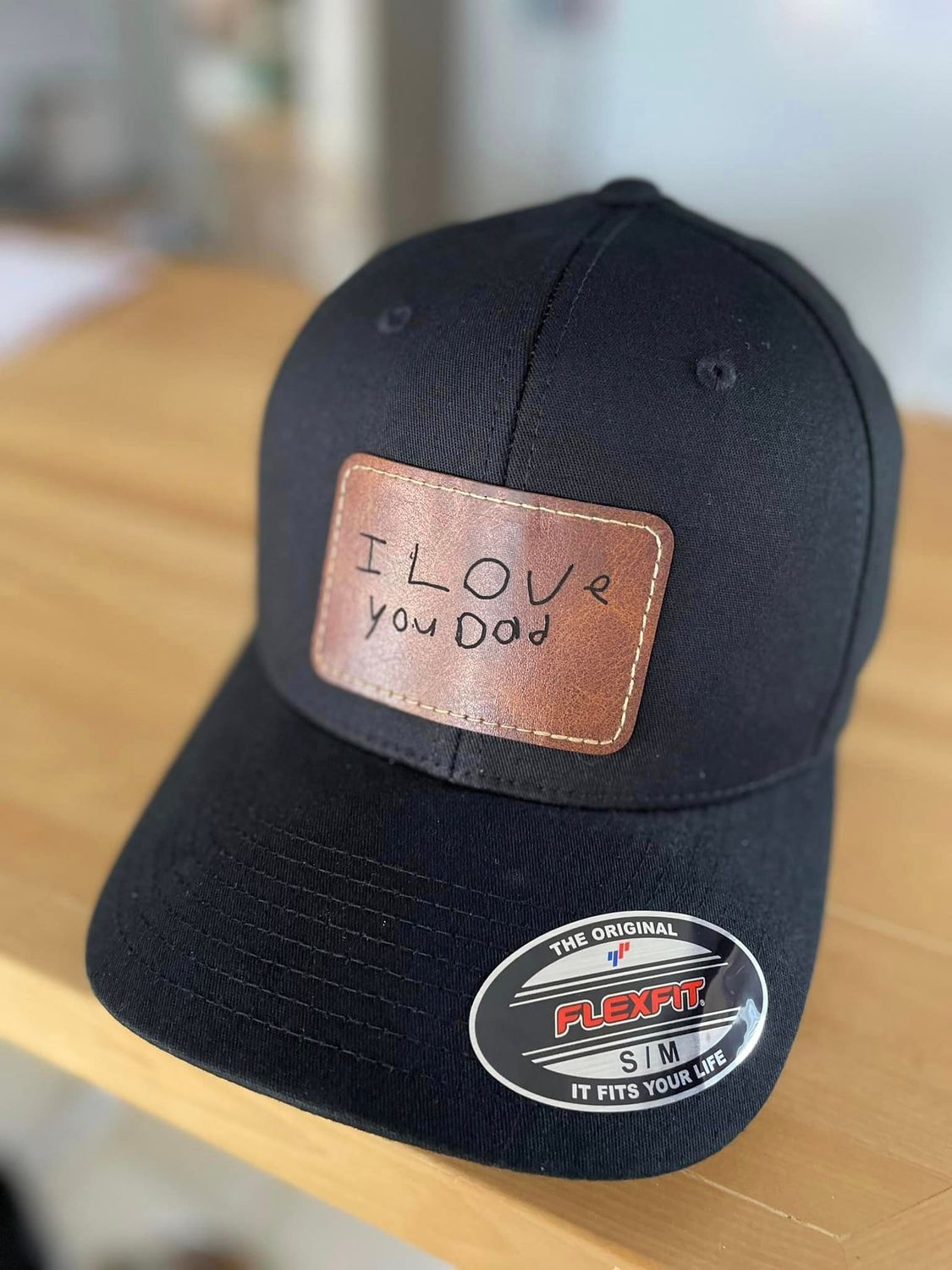 Curved beak Flex Fit hats (customized)