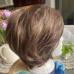 side sweep brown with highlights