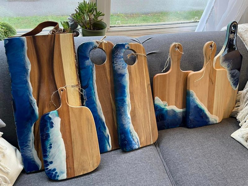 Ocean Wave Charcuterie/serving boards