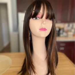 20&quot; brown with copper highlights, heat resistant