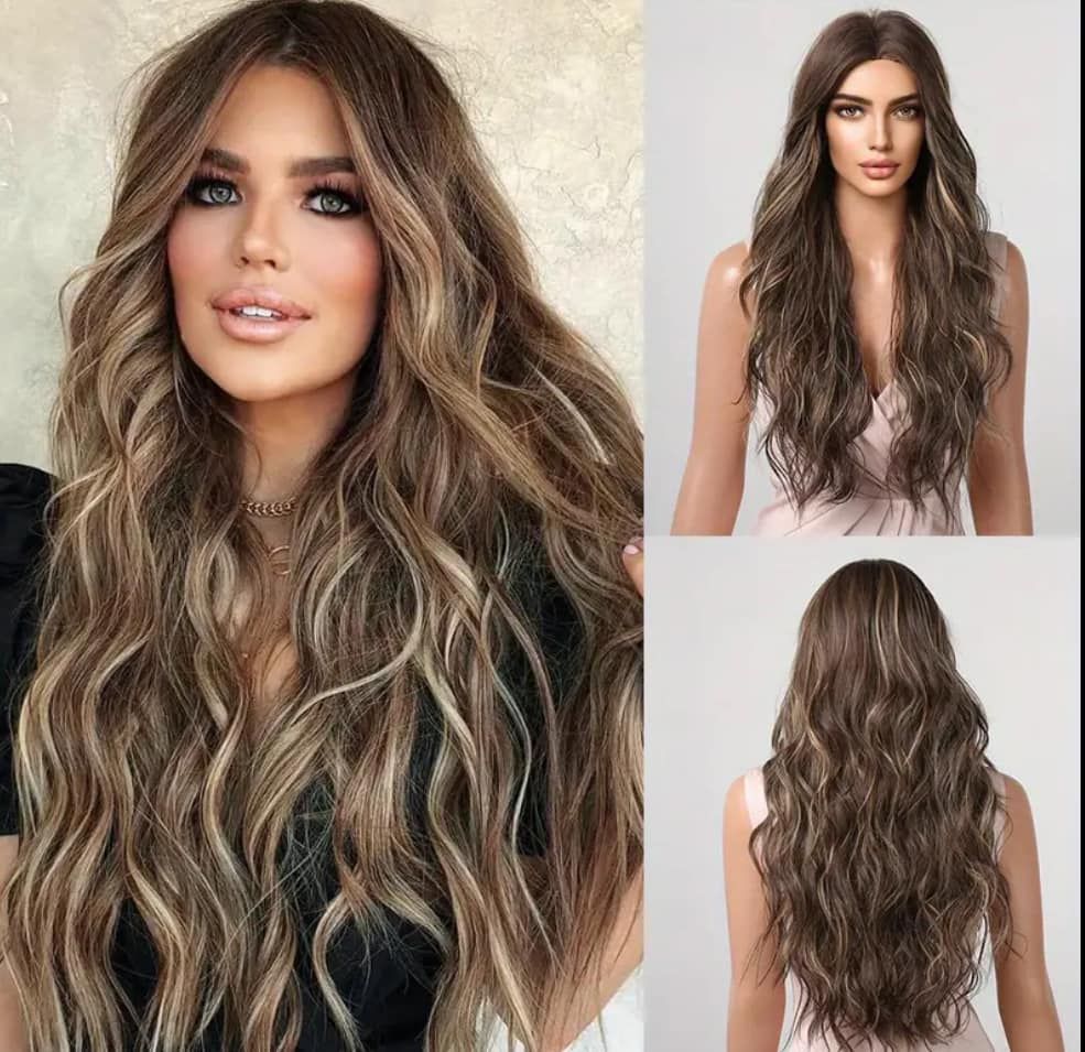 26&quot; light brown with highlights