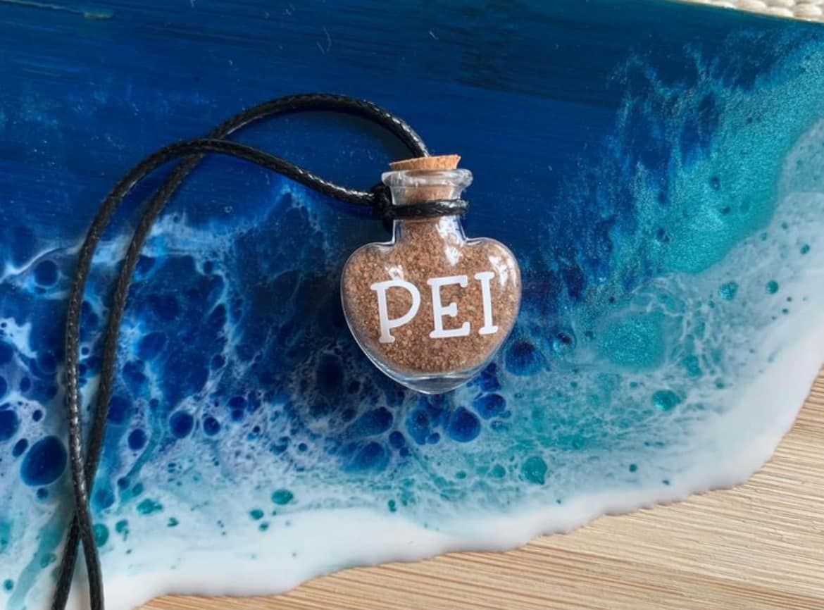 PEI sand heart/star necklaces