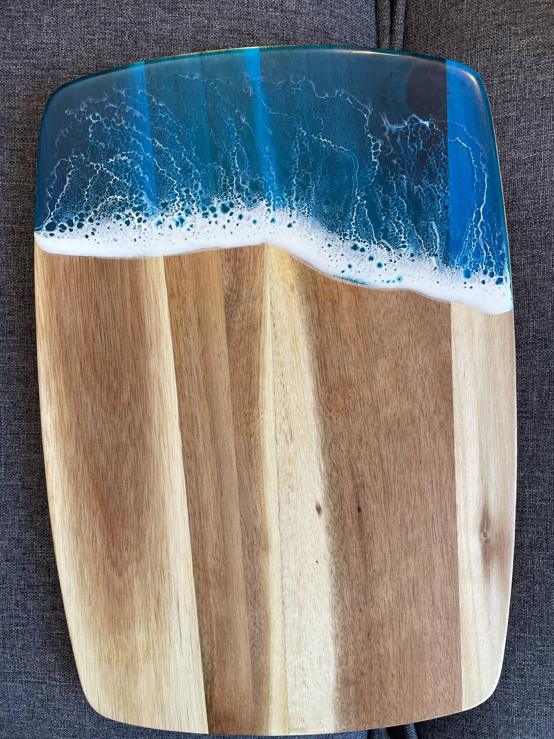 14X10 Ocean wave Charcuterie Boards- Blue