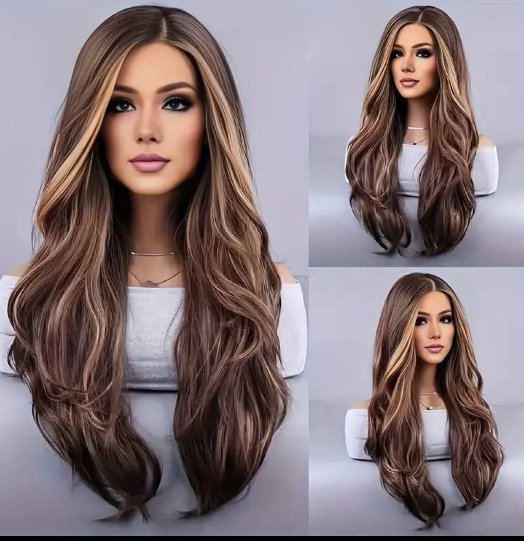 26 &quot; mixed browns with soft lace front