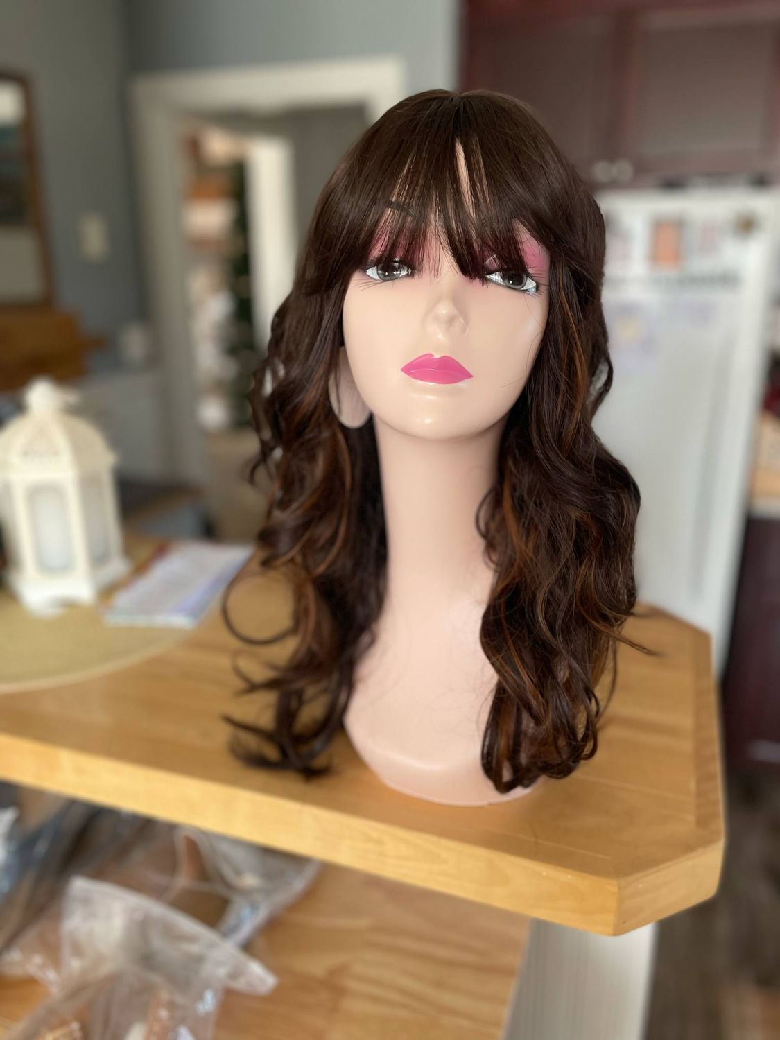 22&quot; Chocolate brown with copper highlights