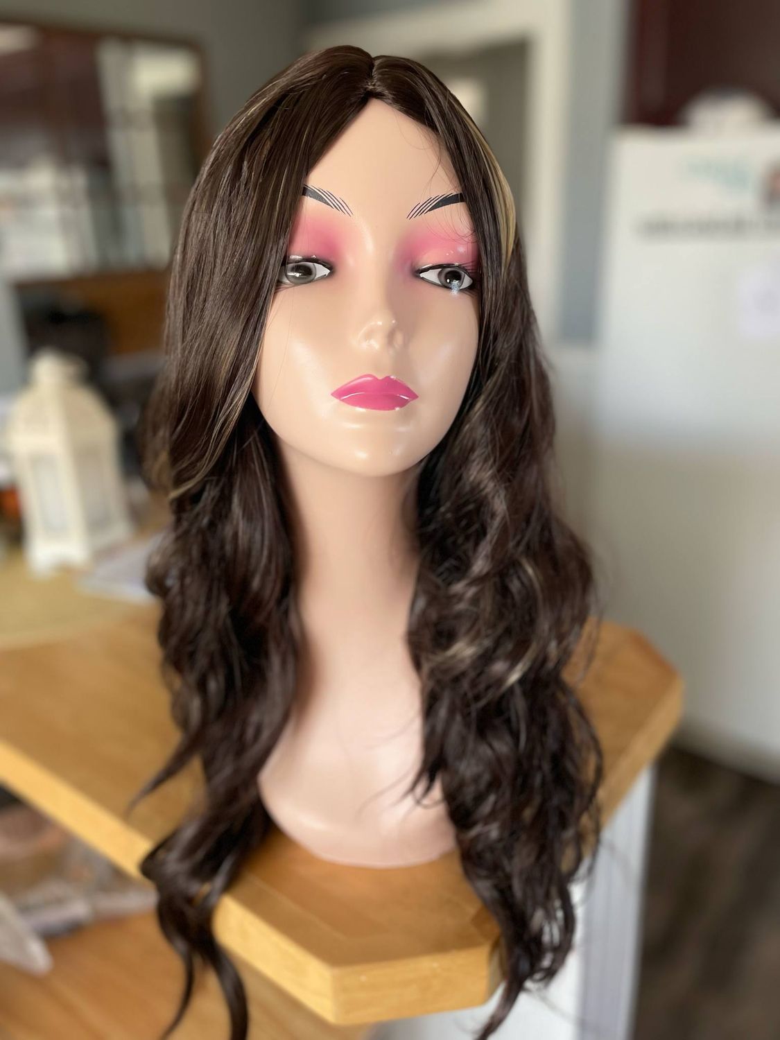 26&quot; Curly Black with highlights