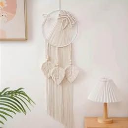 Lotus flower/dragon fly wall decor -cream