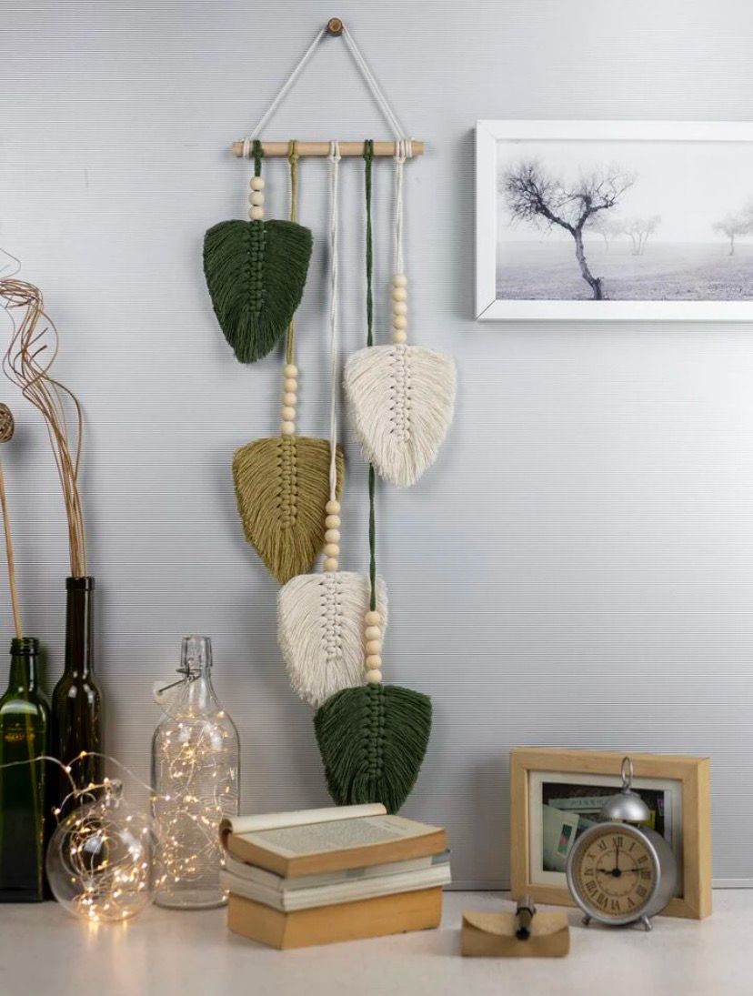 Narrow Leaf Hanging Decor Piece