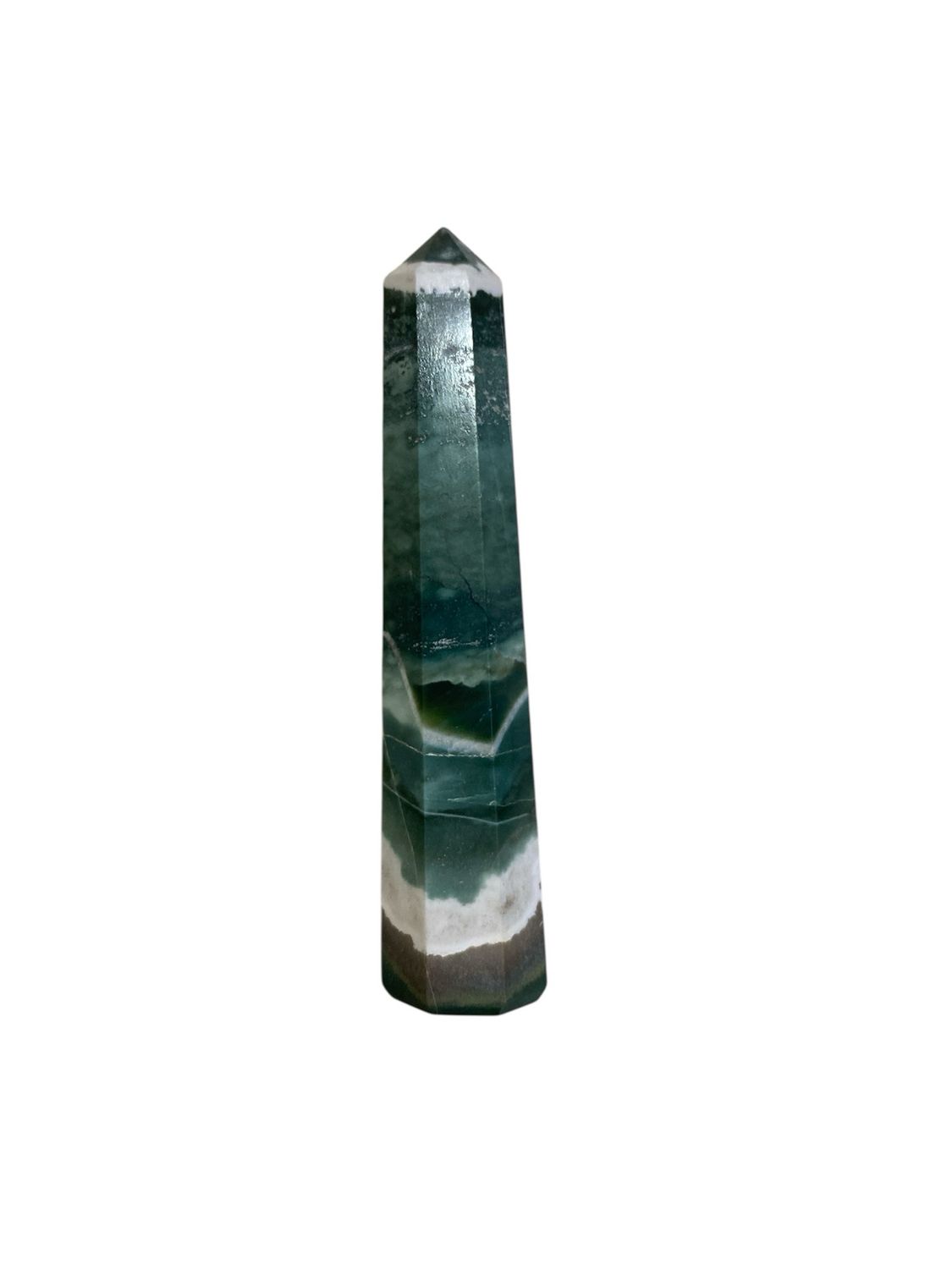 Green Sardonyx Obelisk 1 Pcs