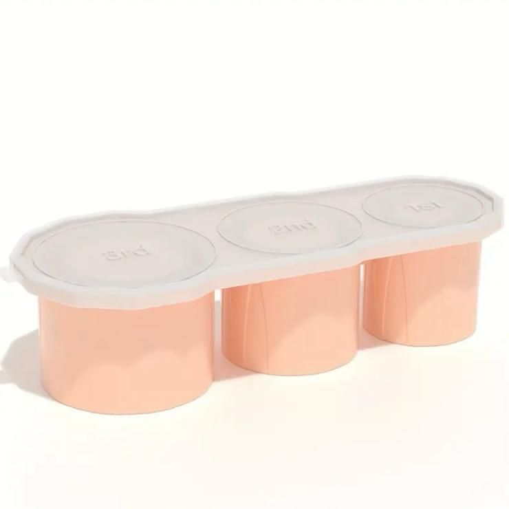 Pink Silicone Ice Cube Tray with Lid