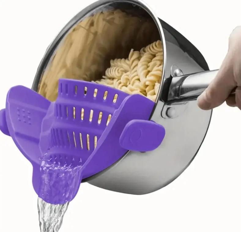 Purple Silicone Pot Strainer