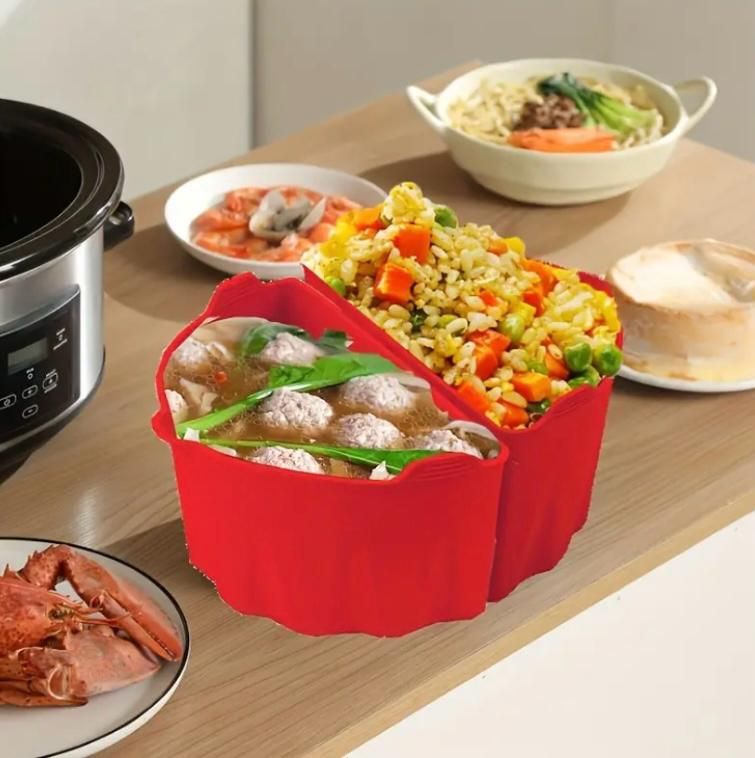 RED 2-pk Silicone Lining for Slow Cooker