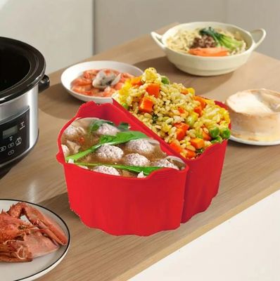 RED 2-pk Silicone Lining for Slow Cooker