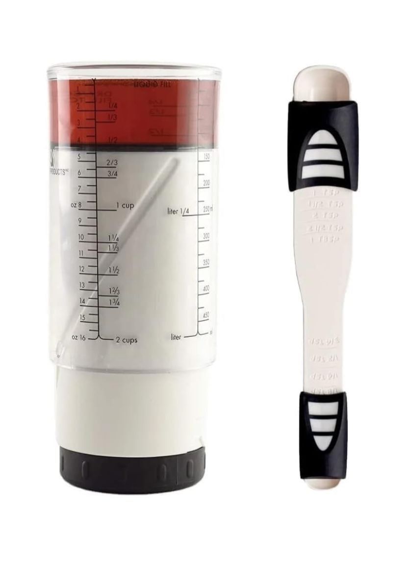 Adjustable Measuring Cup and Spoon