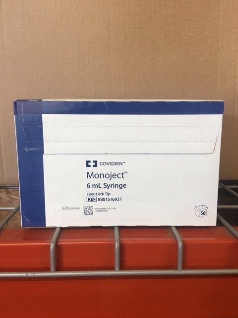 SYRINGE ONLY 6CC 50/BX