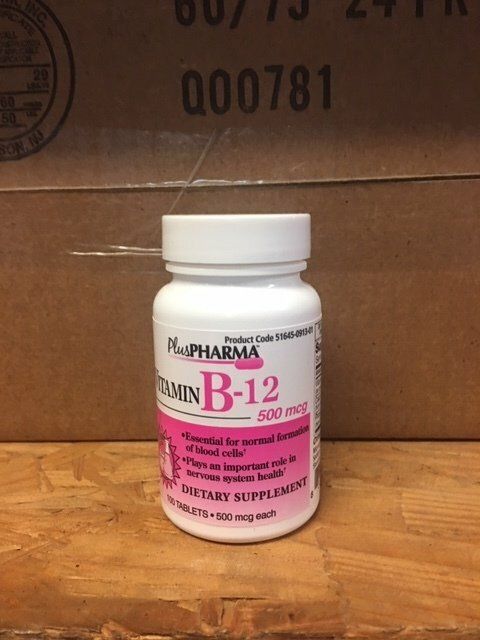 VITAMIN B-12 500MCG  100/BTL