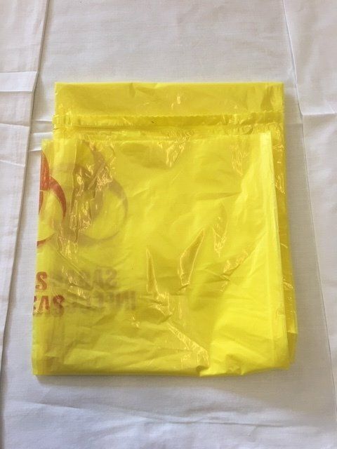 BIO-HAZ BAG 40X47 YELLOW 100/C