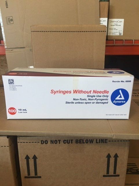 SYRINGE ONLY 10CC 100/BX 6990