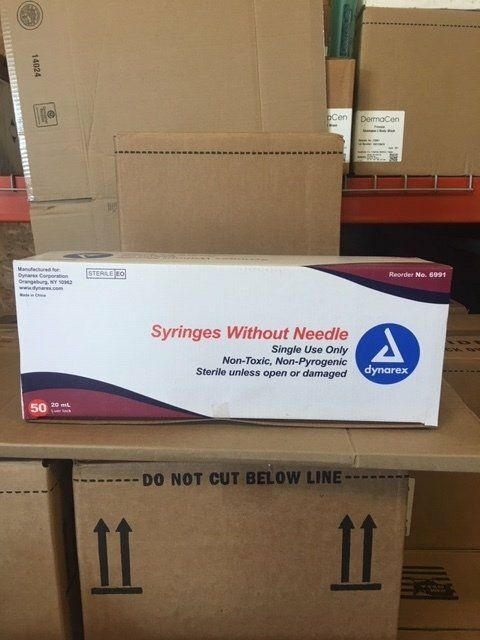 SYRINGE ONLY 20CC 50/BX 6991
