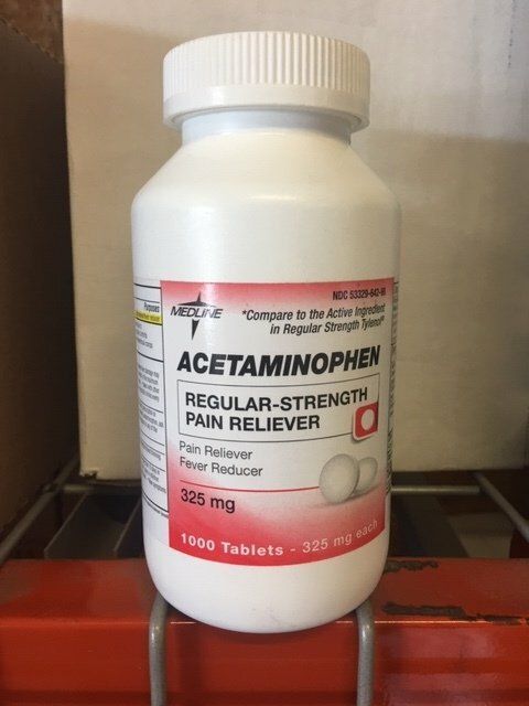 TYLENOL TABLETS 325MG 1000/BTL