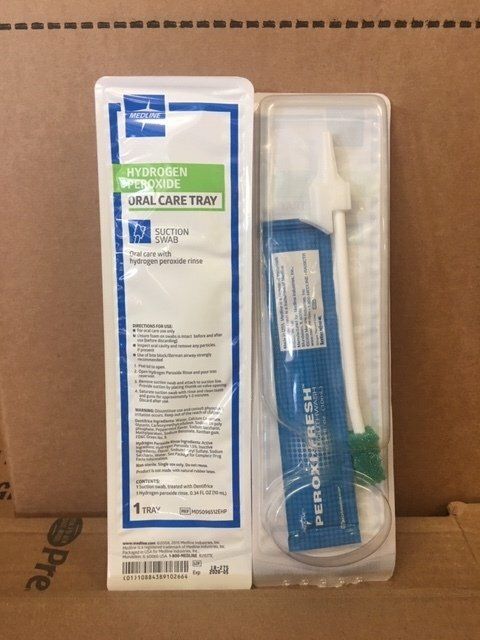 SUCTION SWAB KIT W/H2O2-EA