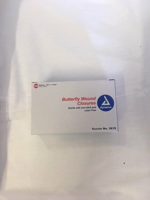 BUTTERFLY CLOSURE MED 100/BX