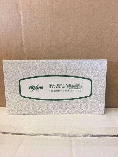 FACIAL TISSUE 100/BX 30/CS