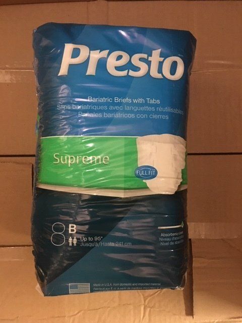 DIAPER PRESTO XXX-LARGE 32/CS ABB41070