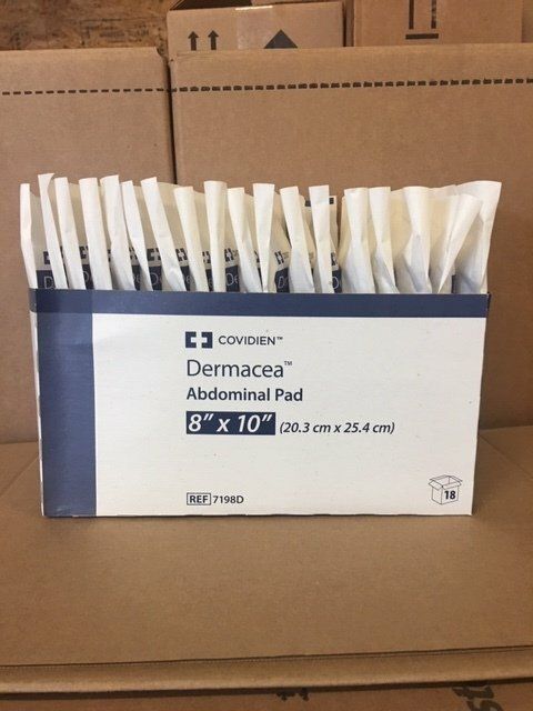 ABD PADS 8x10 ST. 18/BX #7198D