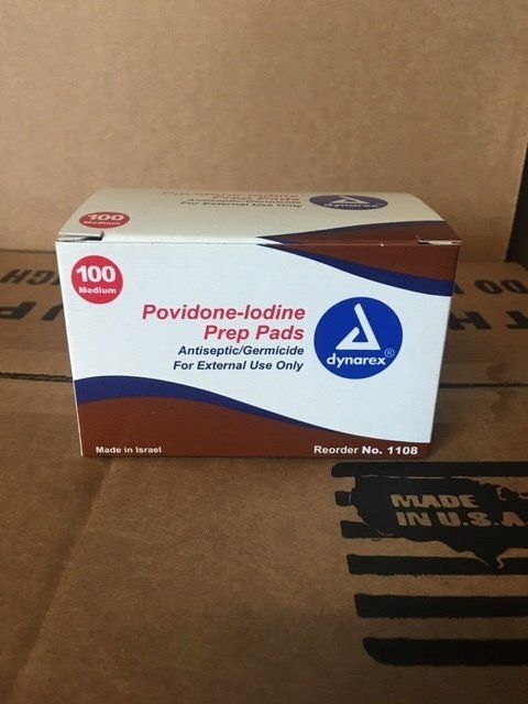 PVP PREP PADS MED 100/BX