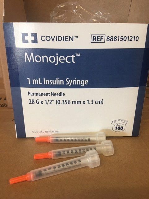 SYRINGE INSULIN  1CC  100/BX