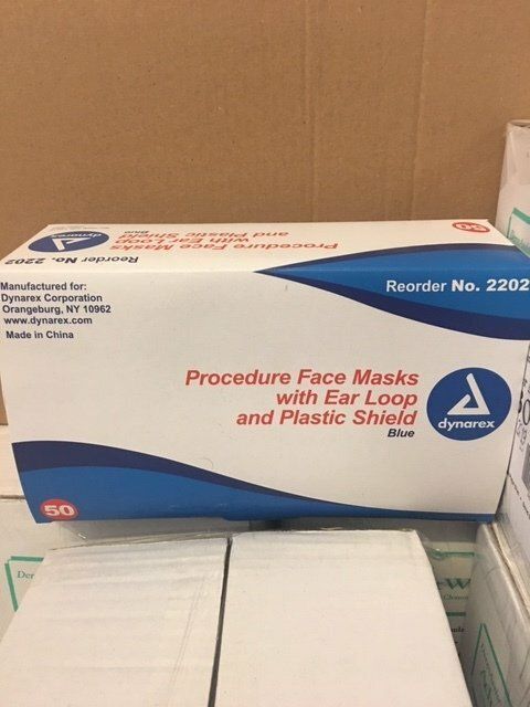 FACE MASK W/FACESHIELD 50/BX