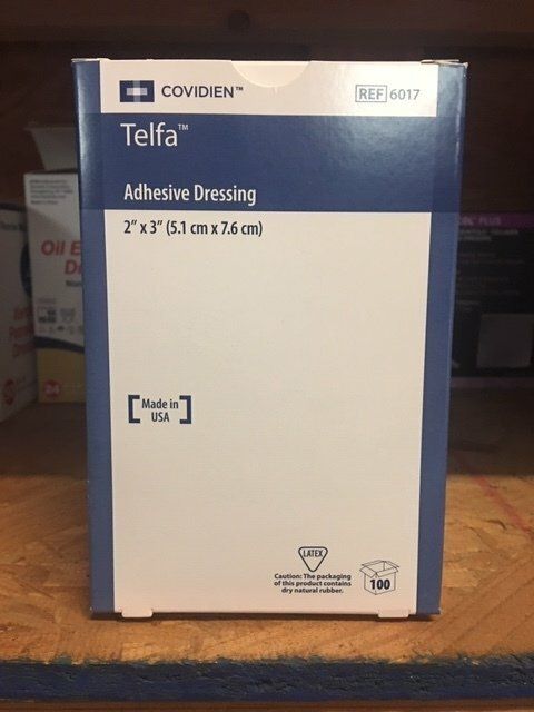 TELFA ADH PAD 2X3 100/BX(6017)
