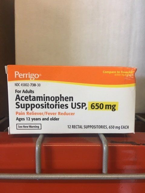 TYLENOL SUPP  650MG 12/Bx