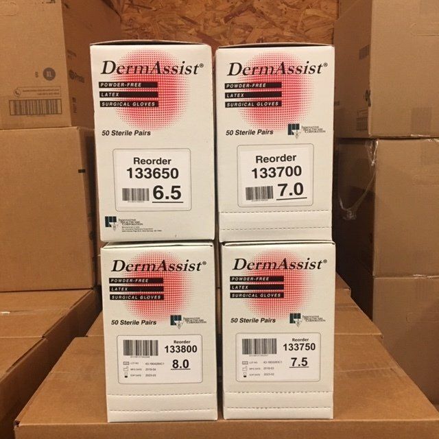GLOVE LATEX STERILE 50/BX