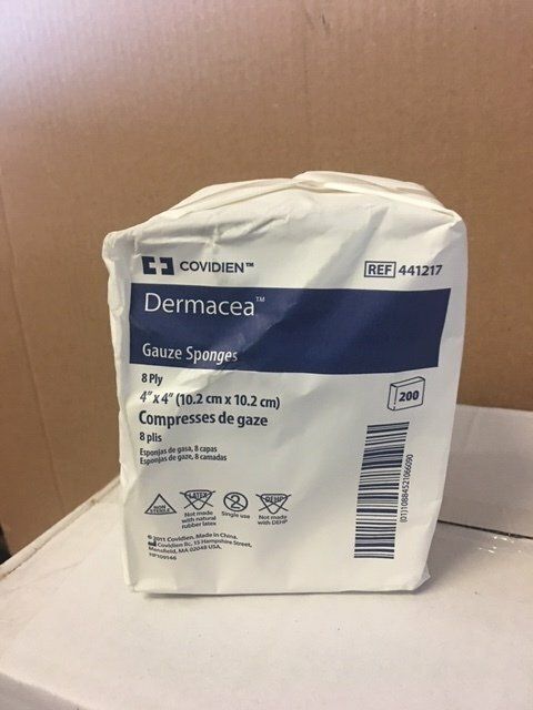 GAUZE 4X4 N/S 8 PLY  200/PKG