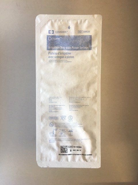 IRRIGATION TRAY W/SODIUM CHLORIDE-EA