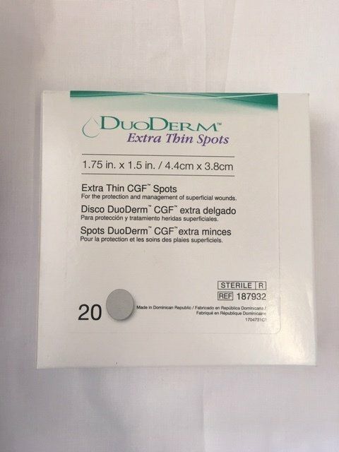 DUODERM SPOTS 1.75x1.5 20/BX