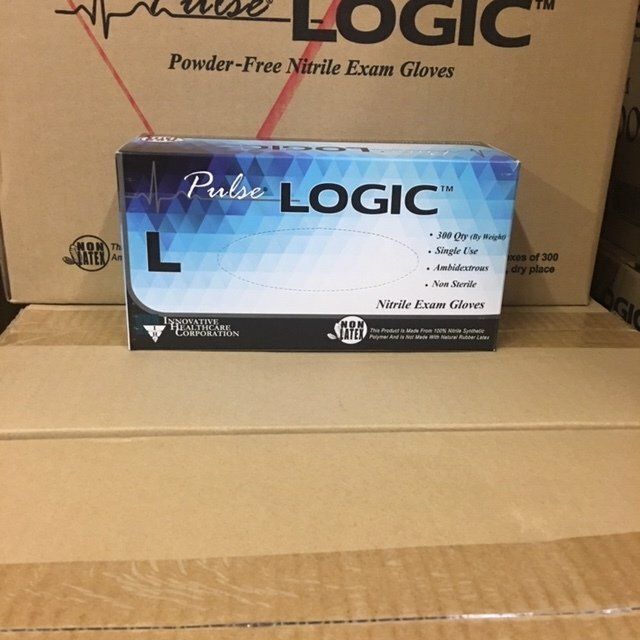 GLOVE NITRILE P/F LRG 300/BX