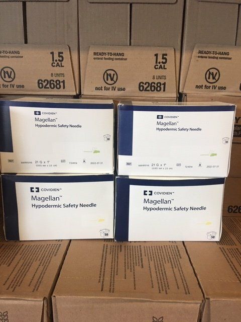 NEEDLE SAFETY 21GA X 1   50/BX