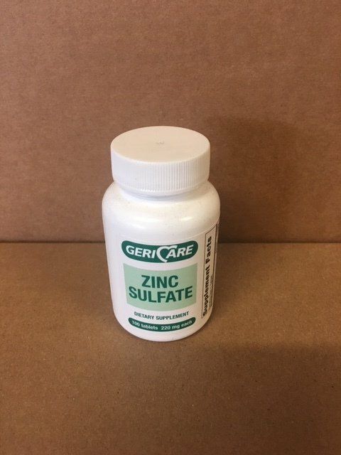 ZINC SULFATE 220mg 100/BTL