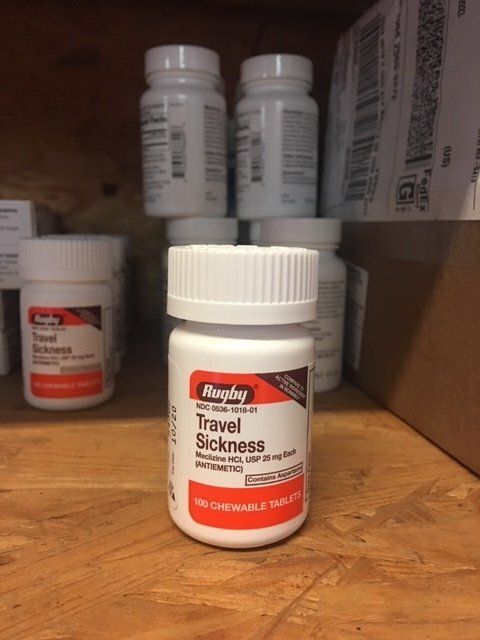 MECLIZINE 25MG 100/BTL