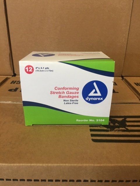 GAUZE CONFORM 4X5 N/S 12/PKG
