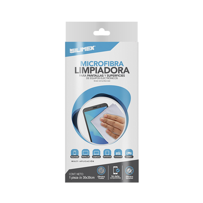 Toallita seca electrostática de 30 x 30 cm, auxiliar en la limpieza de superficies y/o pantallas de equipos de computo y aparatos electrónicos, fibra óptica, limpia sin rayar, no daña superficies del