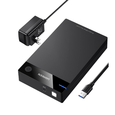 Carcasa de Disco Duro para  3.5&quot; y  2.5&quot; (Enclosure) | Con Cable USB 3.0 | Para HDD 3.5&quot; / SSD 2.5&quot; | SATA I/II/III | UASP | Hasta 16 TB | Compatible con Windows, Linux, Mac OS | No Requiere Controla