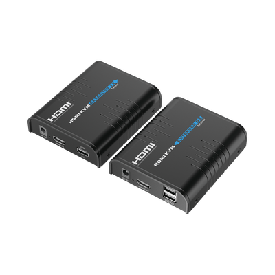 Kit extensor KVM (HDMI y USB) hasta 120 metros / Resolución 1080P @ 60 Hz / Soporta STP y UTP CAT6 /  Soporta Switch Gigabit para control KVM múltiple / Soporta hasta 253 receptores / Transmite el Vi