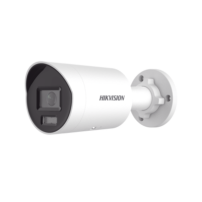 [Dual Light + ColorVu] Bala IP 8 Megapixel (4K) / Lente 2.8 mm / 40 mts IR + 40 mts Luz Blanca /  Microfono Integrado / Exterior IP67 /   WDR 130 dB / ACUSENSE (Filtro de Falsas Alarmas) / Captura Fa