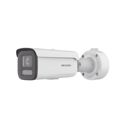 Bala IP 4 Megapixel / Lente Mot. 2.7 a 13.5 mm / Dual Light (60 mts IR + 60 mts Luz Blanca ) / Darkfighter S / Exterior IP67  / IK10 / WDR 130 dB / 4 Analíticos: AcuSense, Deteccion Facial, Conteo de