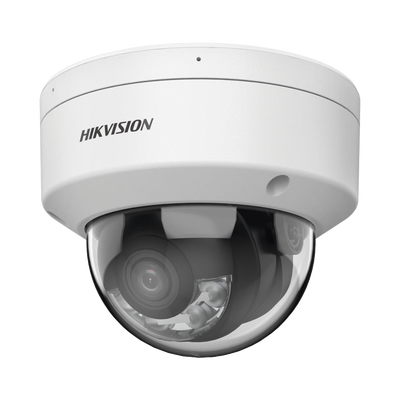 [Dual Light + ColorVu] Domo IP 4 Megapixel / Lente 2.8 mm / 30 mts IR + 30 mts Luz Blanca /  Microfono Integrado / Audio y Alarmas I/O / Exterior IP67 /  IK10 / WDR 130 dB / ACUSENSE / Captura Facial