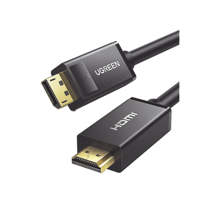 Cable DP Macho a HDMI Macho / Longitud 3m / Soporta 4K@30Hz / Soporta 3D / Cobre Estañado 28AWG / Blindaje interno múltiple / Transmisión Unidireccional / Botón de Liberación / Chip de Última Generac